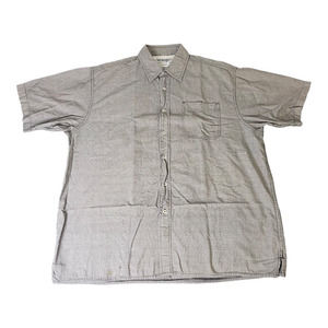 Wrangler Button Up Short Sleeve Shirt Men's Size X-Large (XL) White Black Cotton